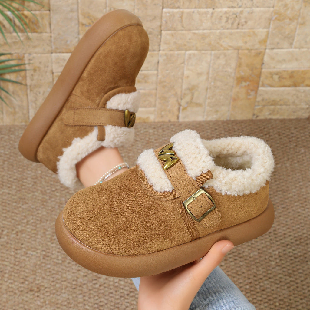 Round Toe Platform Ankle Boots