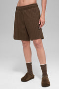 7" Pinstripe Short - Espresso Pinstripe